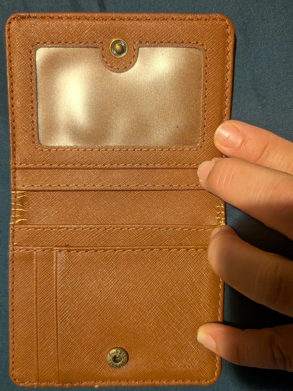 Fossil Women Mini Leather Backpack And Wallet